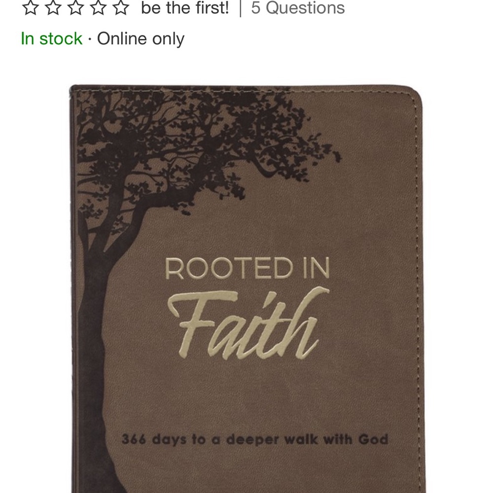 Rooted in Faith Brown Wall Art Plaque